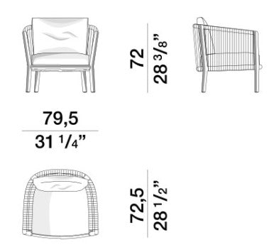SILLÓN DE EXTERIORES SWAYYING