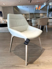SILLA DE COMEDOR HEY - Cuero Blanco