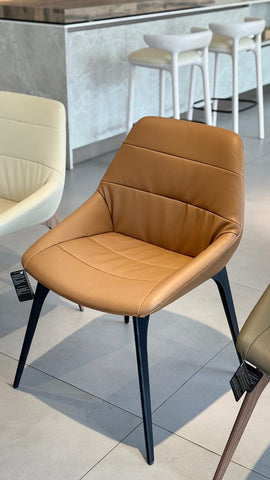SILLA DE COMEDOR HEY - Eco Cuero Camel