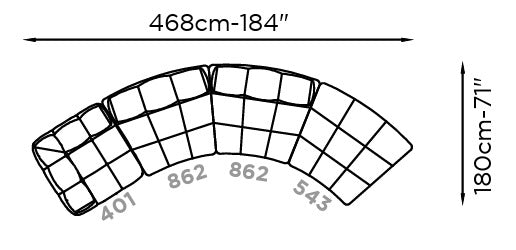SOFA MODULAR SACAI
