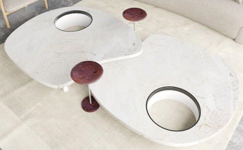 MESA DE CENTRO BEE - Blanca