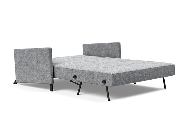 SOFÁ CAMA CUBED 02 WOOD / APOYABRAZOS - Tela Gris