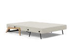 SOFÁ CAMA CUBED 02 WOOD - Tela Ivory