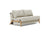 SOFÁ CAMA CUBED 02 WOOD - Tela Ivory