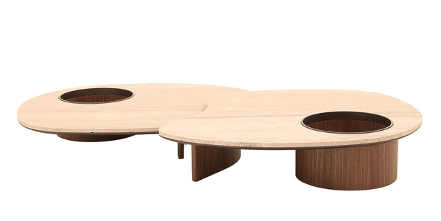 MESA DE CENTRO BEE - Marrón