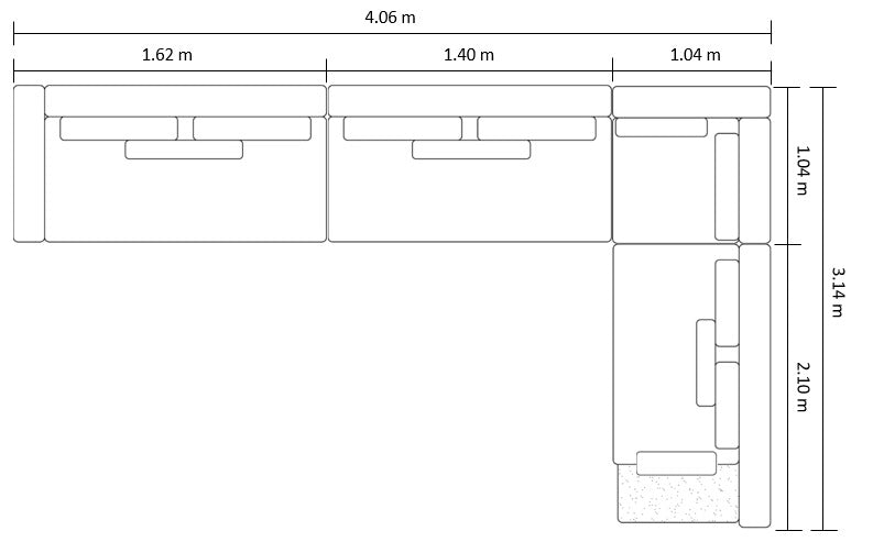 SOFÁ MODULAR MASP - LARGE