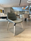 SILLA DE COMEDOR HEY - Cuero Gris