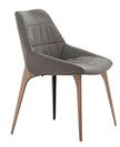 SILLA DE COMEDOR HEY - Cuero Gris