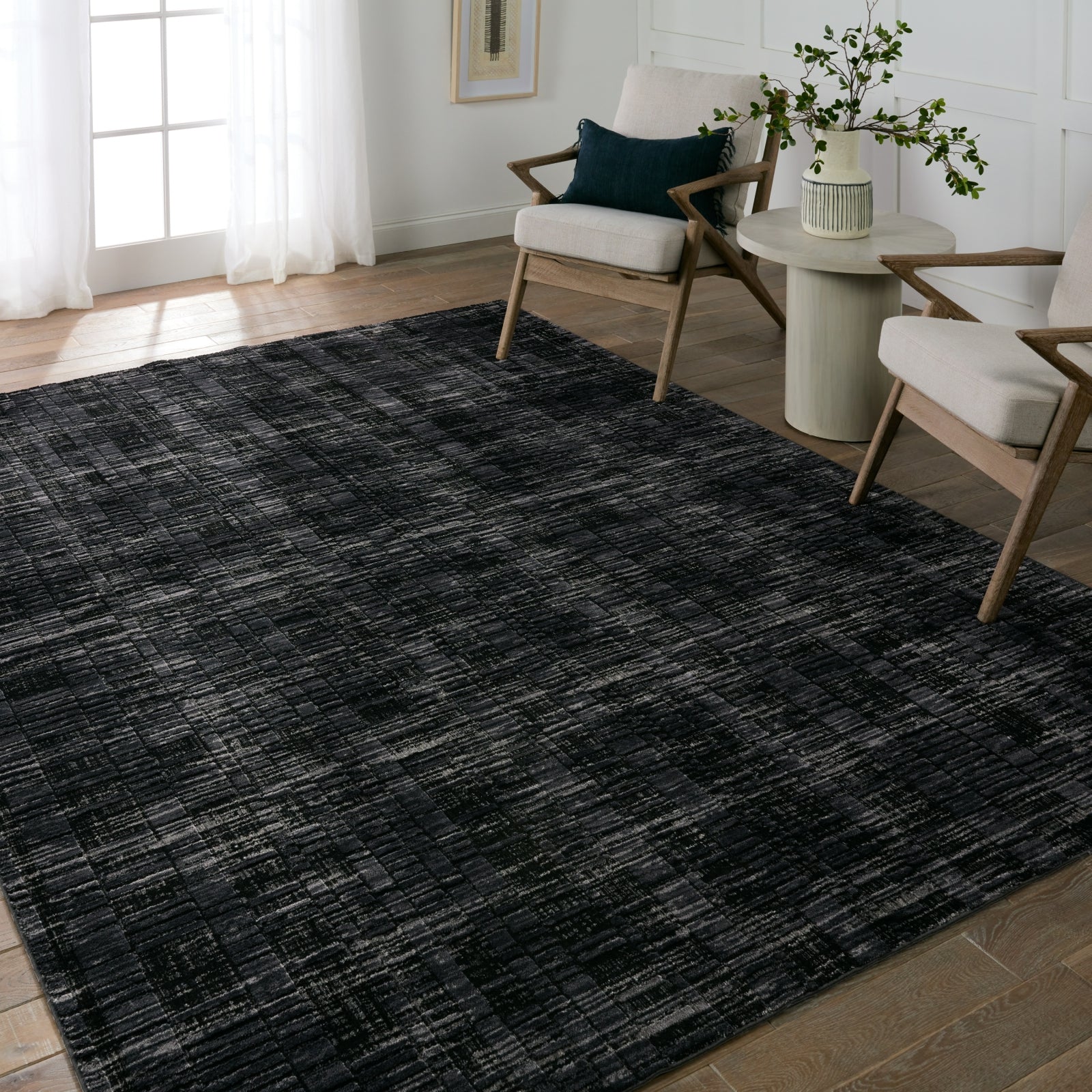Alfombra Graphite Carbon GRA05 en ambiente