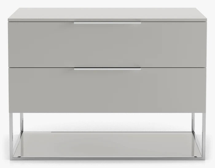 MESA DE NOCHE BOWERY- Gris Claro