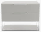 MESA DE NOCHE BOWERY- Gris Claro