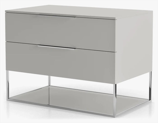 MESA DE NOCHE BOWERY- Gris Claro