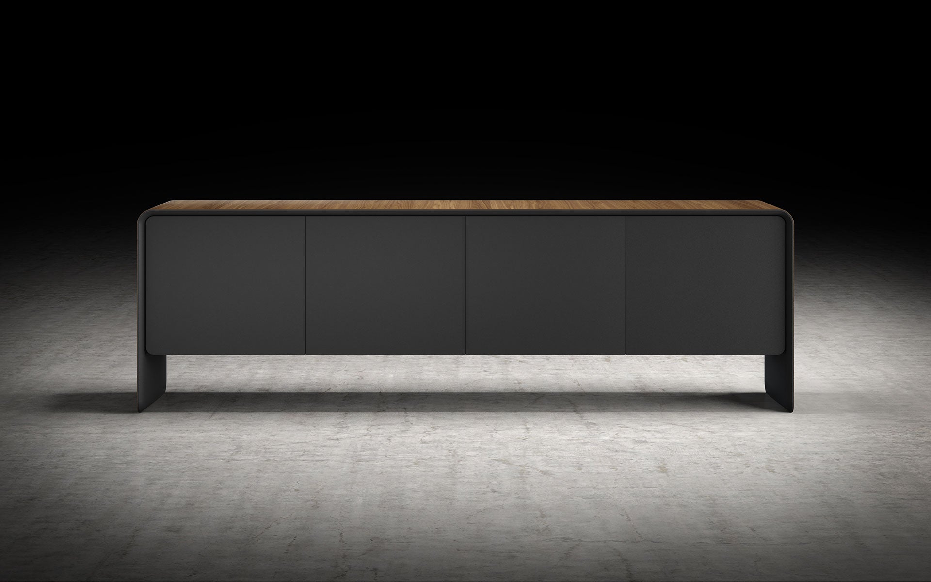 APARADOR KENLEY - Walnut y Beige