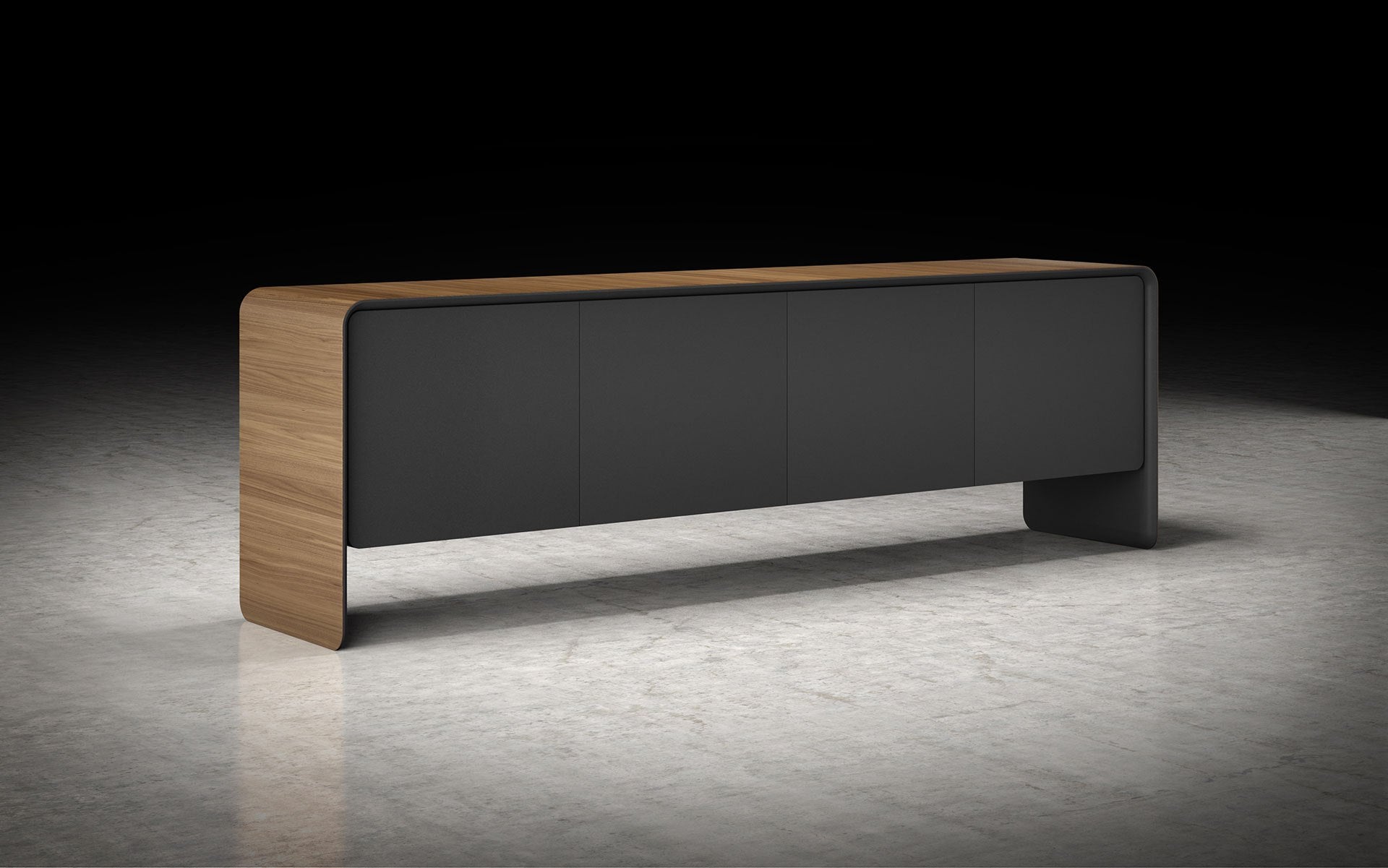 APARADOR KENLEY - Walnut y Beige