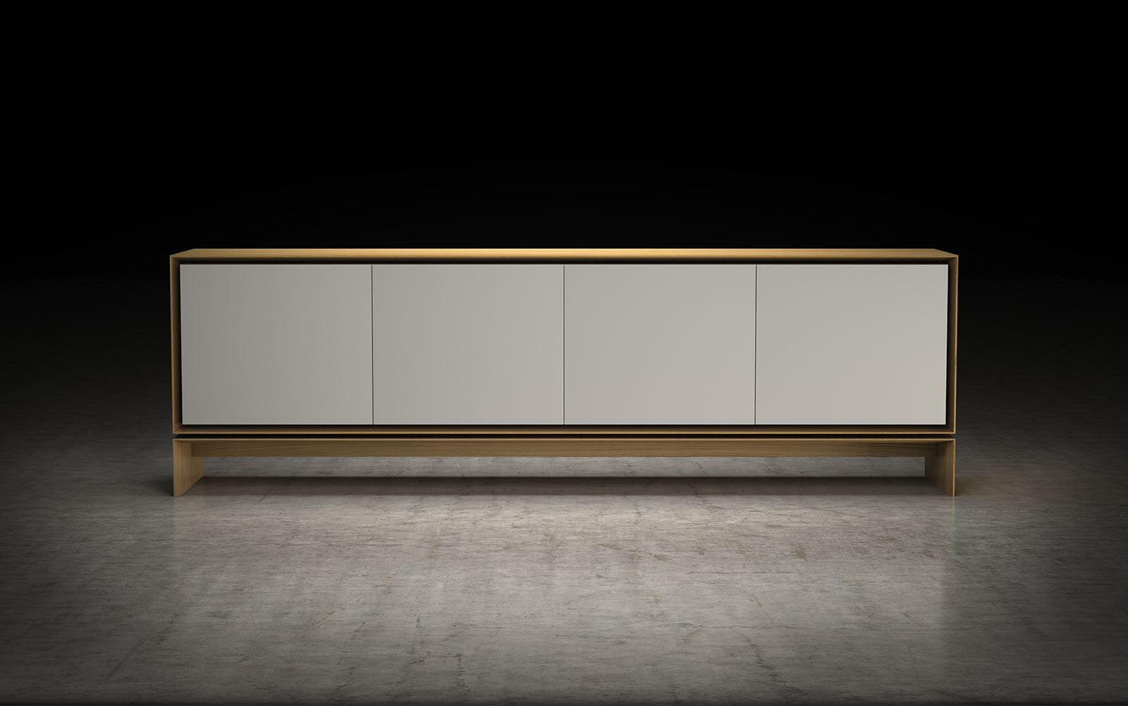 APARADOR BARNES - Oak Natural y Beige