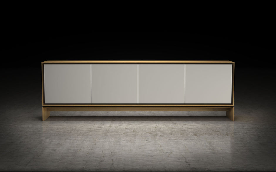 APARADOR BARNES - Oak Natural y Beige