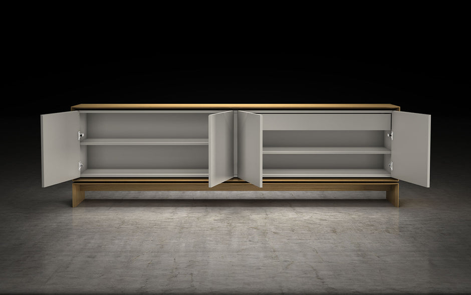 APARADOR BARNES - Oak Natural y Beige
