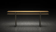 CONSOLA KENSINGTON - Natural Oak y Bronce