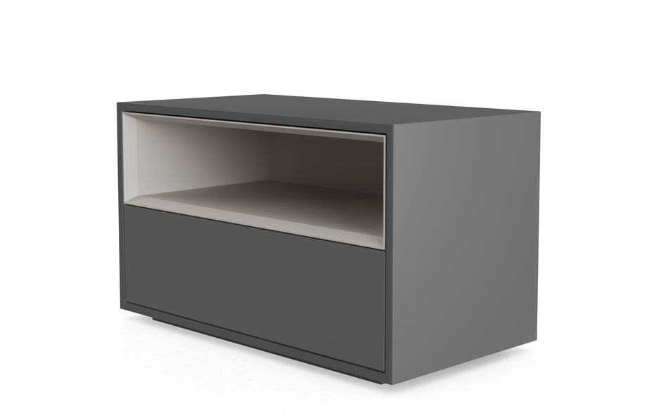 MESA DE NOCHE MADISON - Gris Oscuro