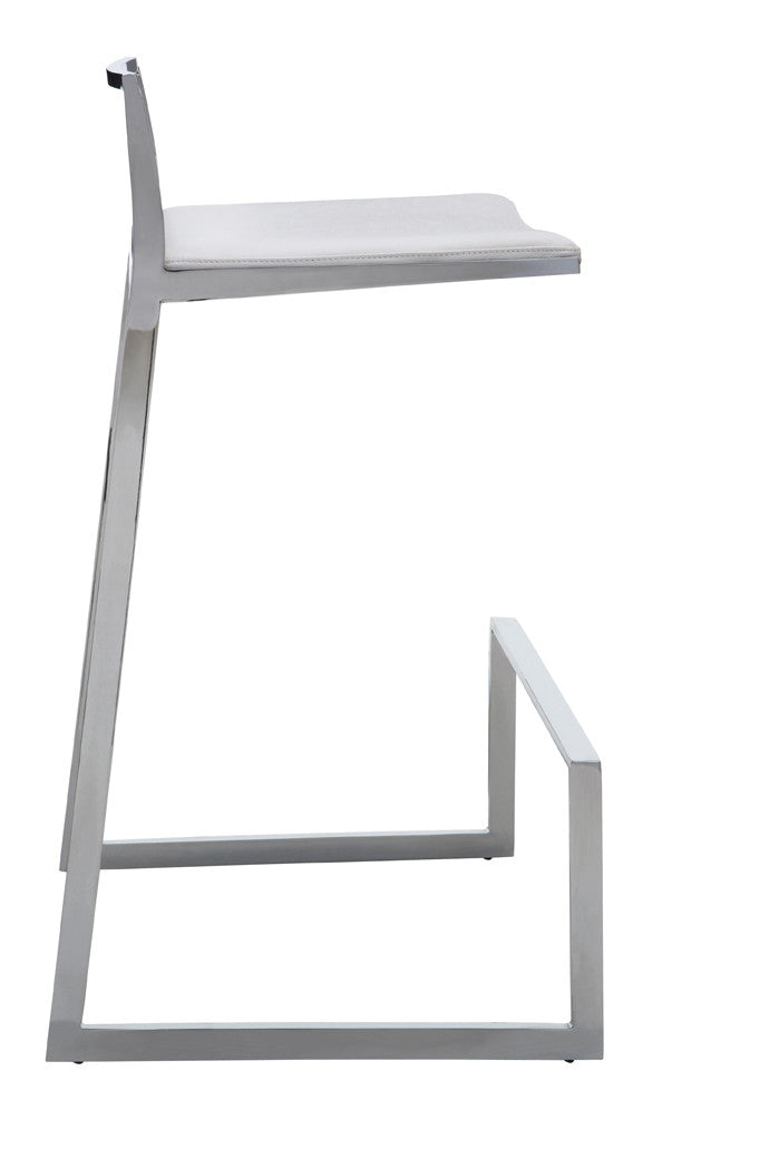 SILLA DE BAR KOPER - Blanca base blanca