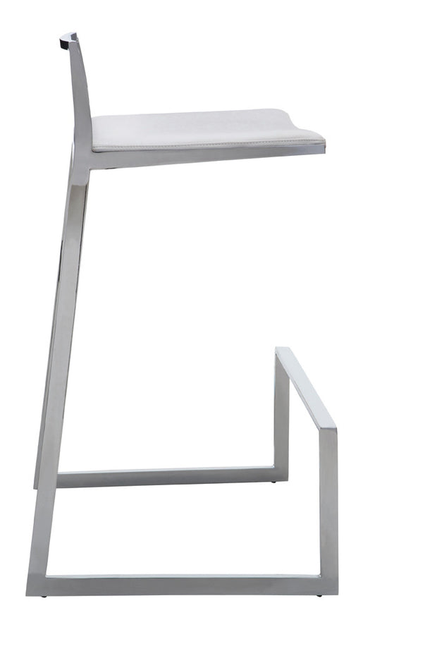 SILLA DE BAR KOPER - Blanca base blanca