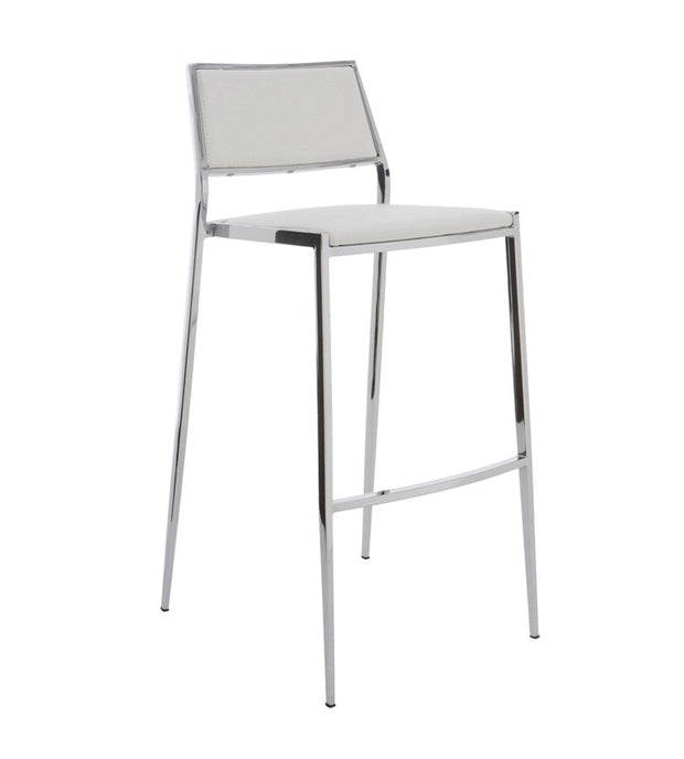 SILLA DE BAR MALAGA FIJA - Blanco