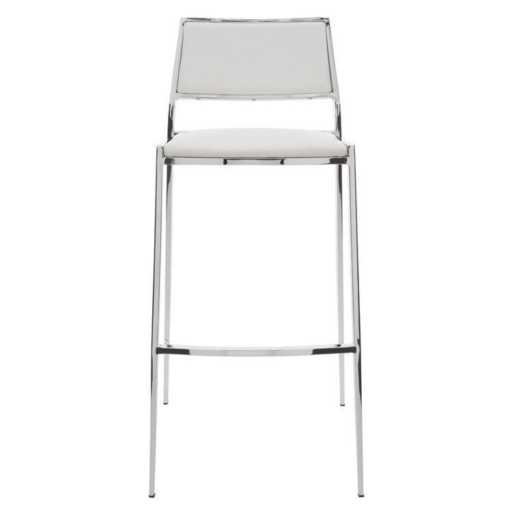 SILLA DE BAR MALAGA FIJA - Blanco
