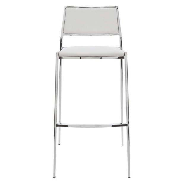 SILLA DE BAR MALAGA FIJA - Blanco