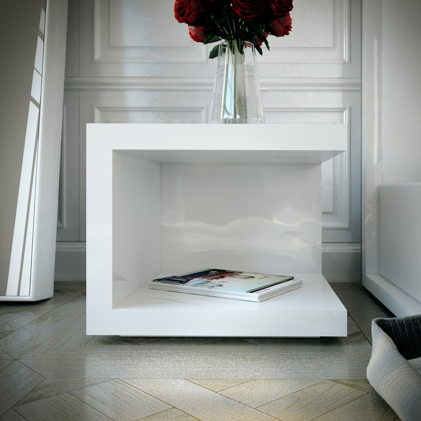 MESA DE NOCHE LUDLOW - Blanco