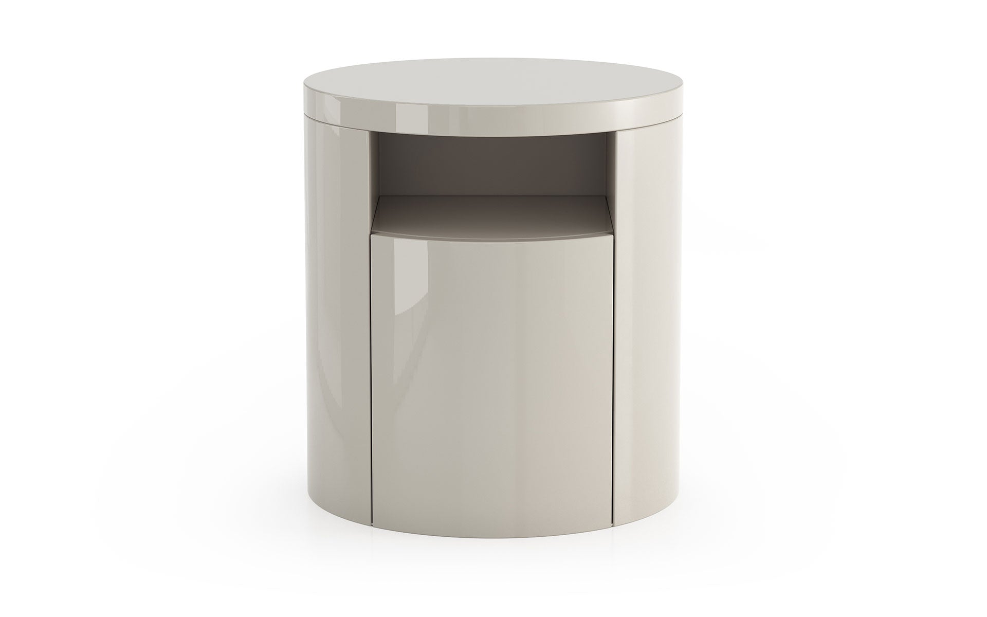 MESA DE NOCHE MULBERRY- Gris Claro