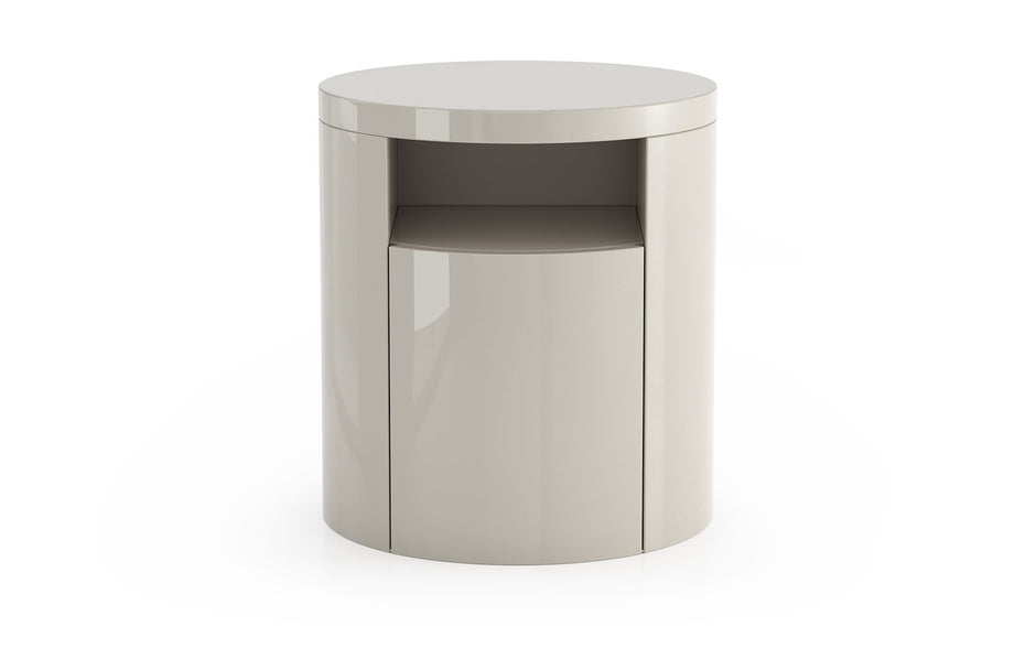 MESA DE NOCHE MULBERRY- Gris Claro
