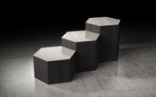 MESA DE CENTRO CENTRE - Gris oscuro y gris