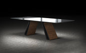 MESA DE COMEDOR WEMBLEY - Gris y Walnut
