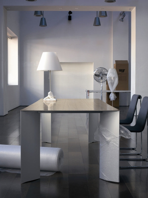 MESA DE COMEDOR EVO - Blanco y Walnut