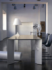 MESA DE COMEDOR EVO - Blanco y Walnut
