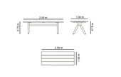 MESA DE COMEDOR DE EXTERIORES ALASKA - Rectangular