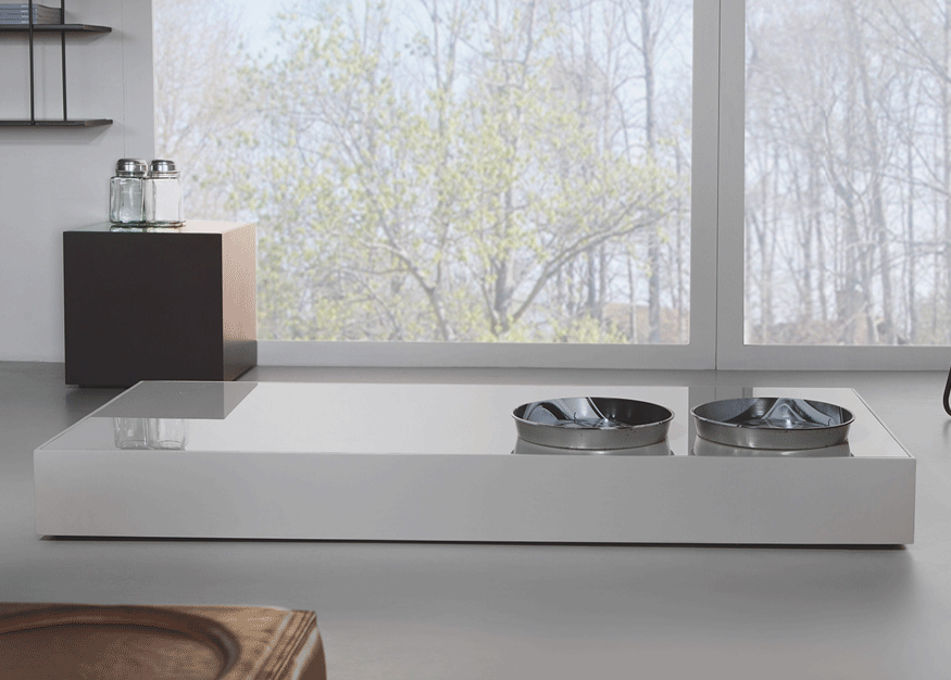 MESA DE CENTRO MOTT RECTANGULAR - Gris Laqueado
