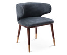 SILLA DE COMEDOR LONGHI - Cuero Azul