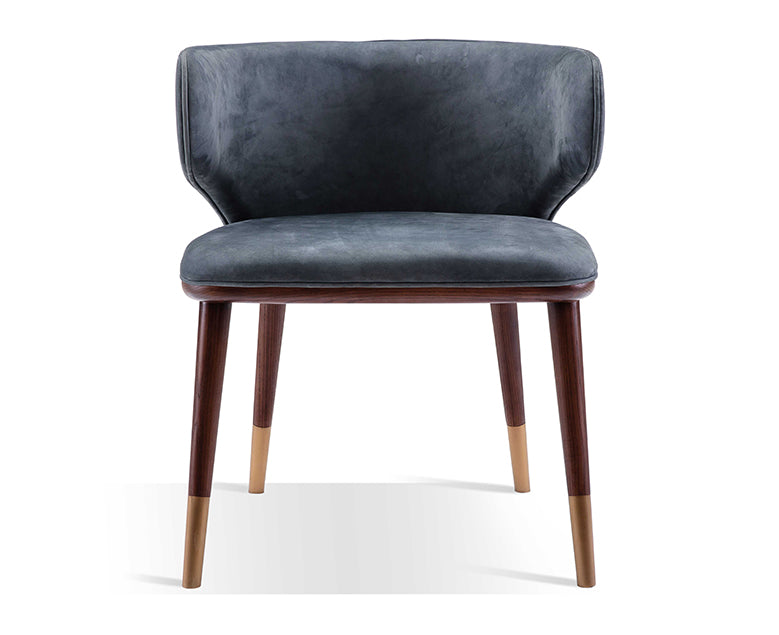 SILLA DE COMEDOR LONGHI - Cuero Azul