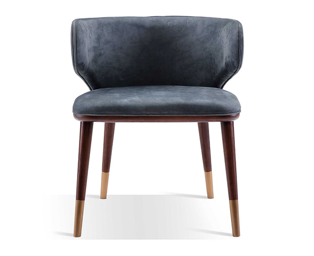 SILLA DE COMEDOR LONGHI - Cuero Azul