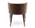 SILLA DE COMEDOR LONGHI - Velvet Marrón