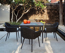 MESA DE COMEDOR DE EXTERIORES SERPENT - Cuadrada