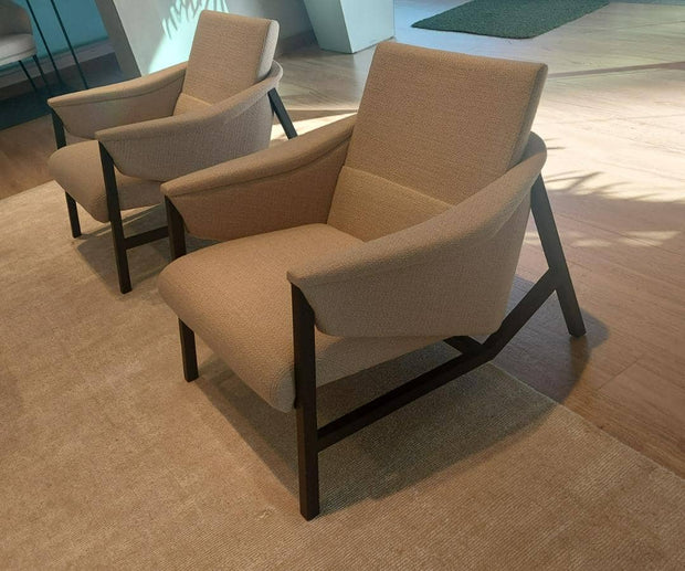 SILLA ISA - Crema / Base Wengue