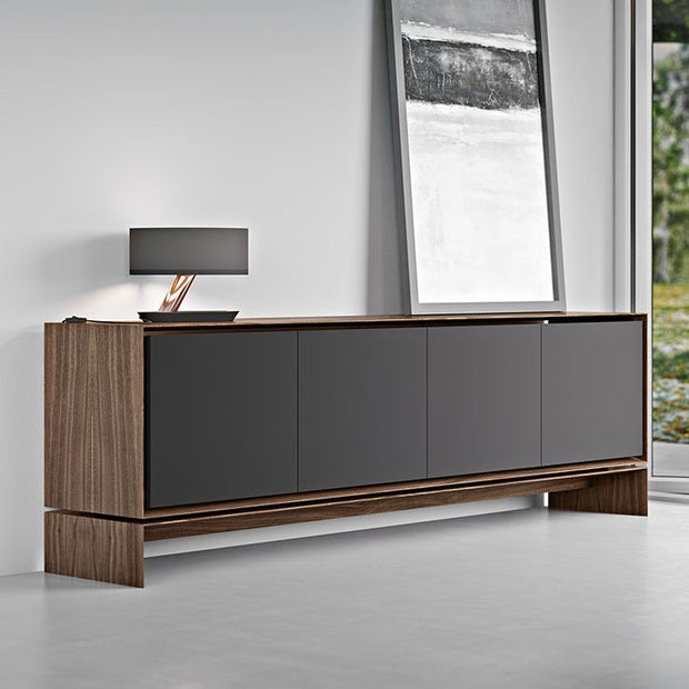 APARADOR BARNES - Walnut y Gris Grafito