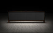 APARADOR BARNES - Walnut y Gris Grafito