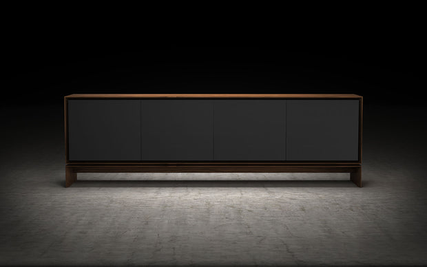 APARADOR BARNES - Walnut y Gris Grafito