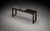 CONSOLA HANOVER - Vidrio negro y Cathedral ebony