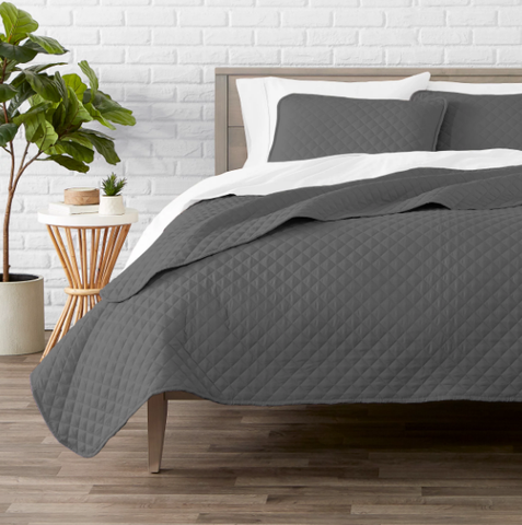 CHARTER CLUB COVERLET - Gris Oscuro
