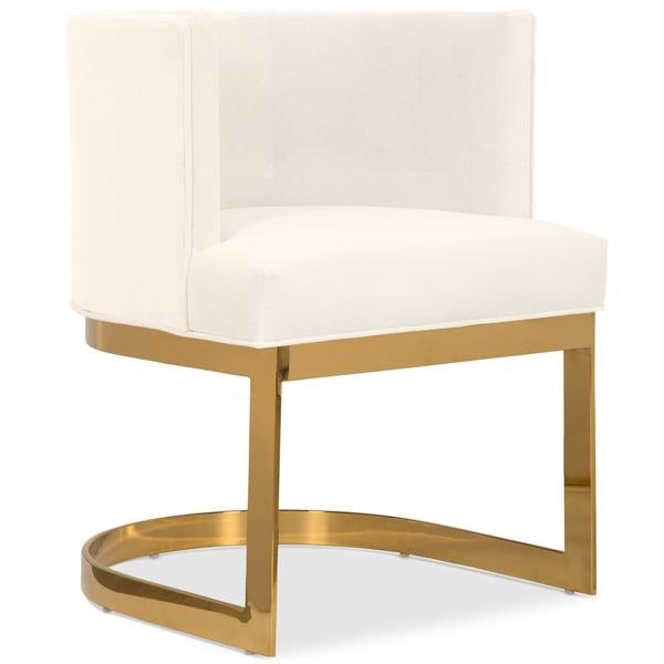 SILLA DE COMEDOR IBIZA - Blanco y Oro