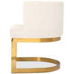 SILLA DE COMEDOR IBIZA - Blanco y Oro